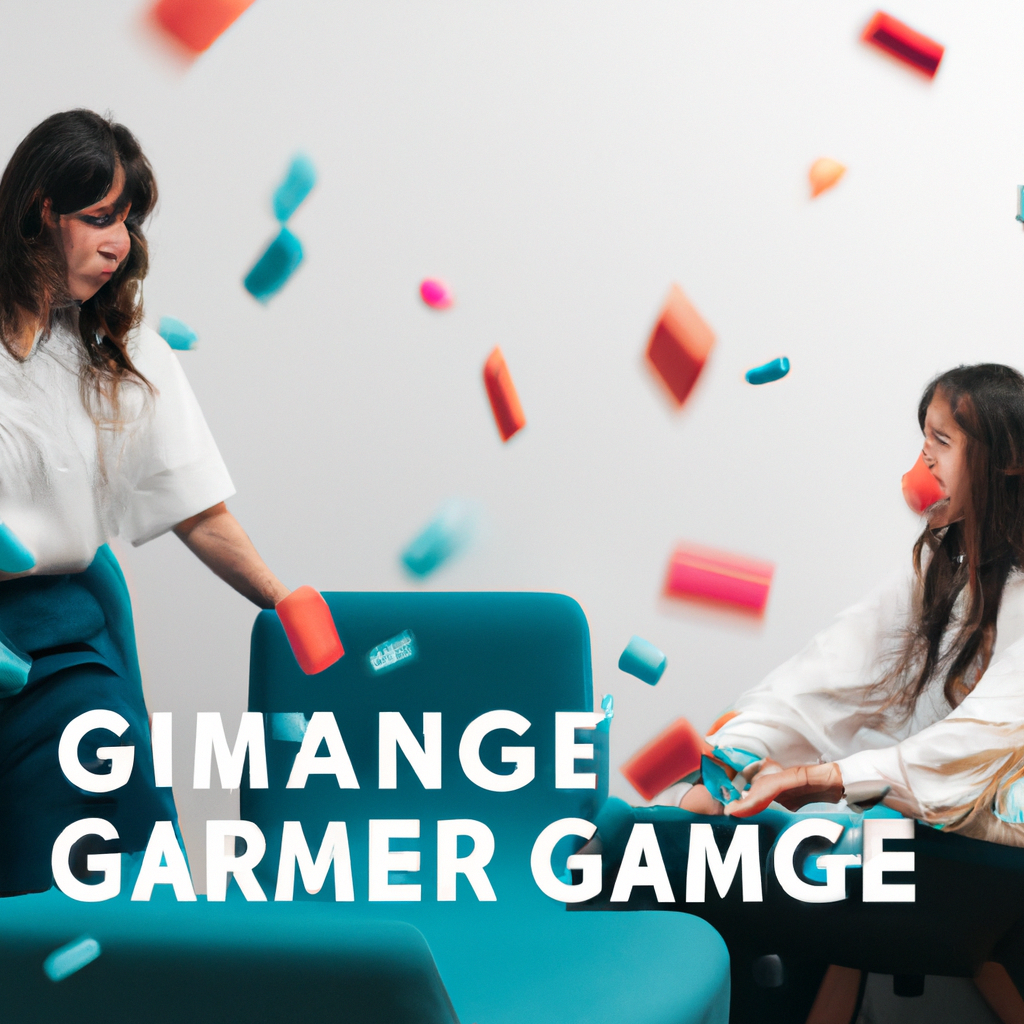 Team playing a couch test with portable tablet HUD